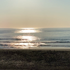 7月17日千葉北、東浪見の朝の波の画像