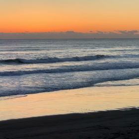 1月27日千葉北、東浪見の朝の波の画像