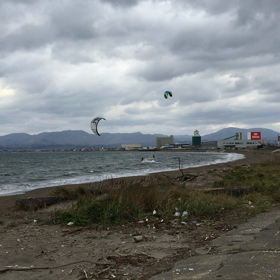 カイトサーフィンの画像