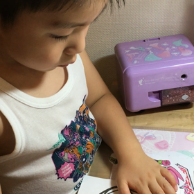 りっくんの塗り絵の画像