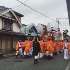 丹波篠山　春日神社のお祭りの画像