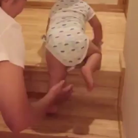 階段登りました！の画像