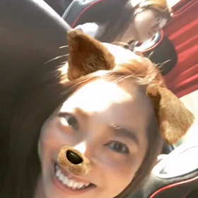 帰りのバスの中での画像