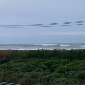 10月26日千葉北、東浪見の朝の波の画像
