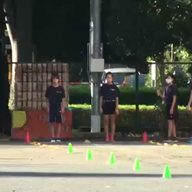 選考会女子 ゴール付近①の画像