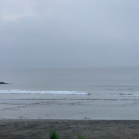 7月25日千葉北、東浪見の朝の波の画像