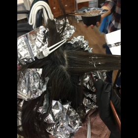 オシャレな白髪染の画像