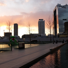 2020.2.9 タイムラプス＠大阪駅から梅田スカイビルの画像