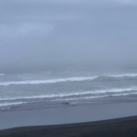 1月27日千葉北、東浪見の朝の波の画像