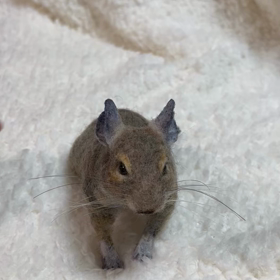 デグたん羊毛フェルトになったよ | 羊毛フェルト／アトリエかんな