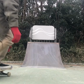 今朝のオイラの横乗りもスケートの画像