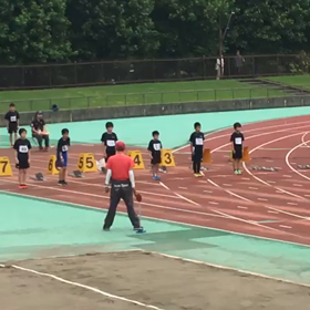 川越選手権100m②の画像