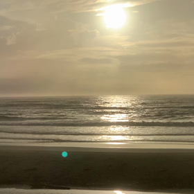 8月9日千葉北、東浪見の朝の波の画像