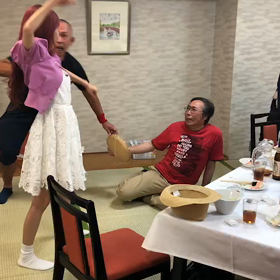 チーム岩澤上田ライブ後の寸劇の画像