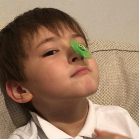 鼻で回すウィジェットスピナーの画像