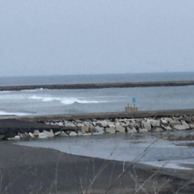 5月17日千葉北、東浪見の朝の波の画像