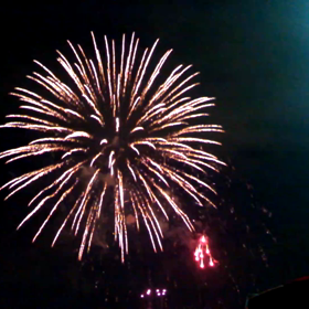 区民祭りと花火大会の画像