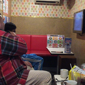 米田が歌う「男の純情」の画像