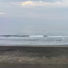 7月14日千葉北、東浪見の朝の波の画像