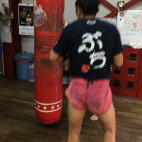 サンドバック連打☠️の画像