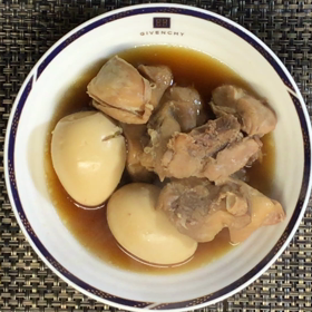 鶏肉と煮卵のうま煮の画像