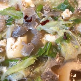 エリスロシンはまだまだ続けて…夕食のもつ煮とデール！の画像