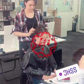 動画で見てみよう♪人気のヘアメイクコース授業(^ ^)の画像