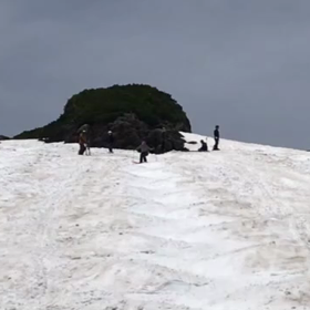 乗鞍大雪渓と月山レッスンでの動画とかの画像
