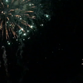 土砂降りからの花火 その3の画像