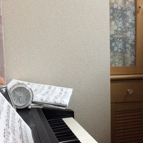 ピアノの練習の画像