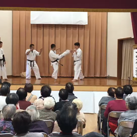 ３人掛け演武の画像
