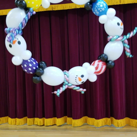 ぐるぐる雪だるまバルーン　動画の画像