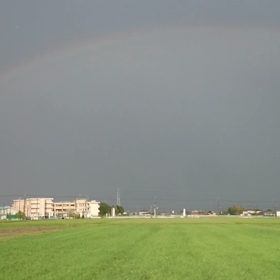 昨日の二重の虹、の画像