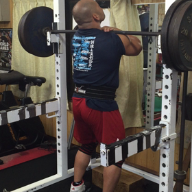 櫛山君フロントスクワットでバランス崩した後が凄い！の画像