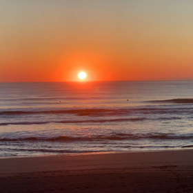10月21日千葉北、東浪見の朝の波の画像