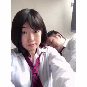 高校生カップルのくそつまらない寝起きドッキリの画像