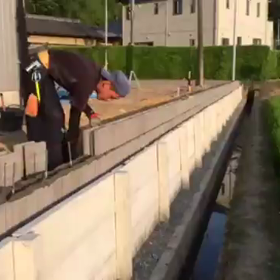 菊川市 化粧 ブロック 外構 エクステリア 腰痛の画像