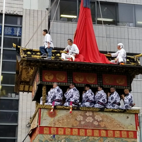 祇園祭　月鉾　曳き初めですの画像