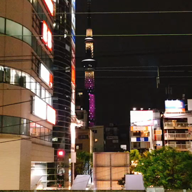 今宵のスカイツリーの色は？の画像