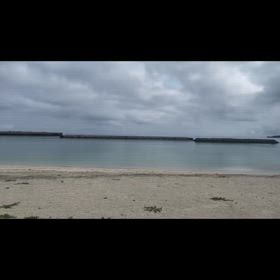 今朝の波の音の画像