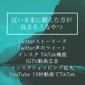 【2020年6月】SNS近い未来に備えるべきテスト中新機能を動画と音声でざっくりの画像