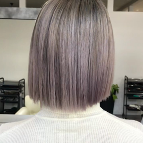 甥っ子とヘアメンテの画像