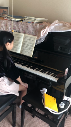 娘たちのピアノのオンラインレッスンの記事動画