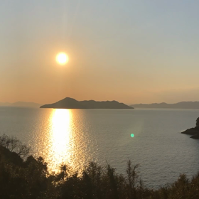 今日の夕景の画像