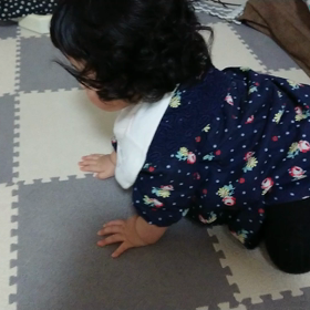 8m29d　ハイハイとたまご。の画像