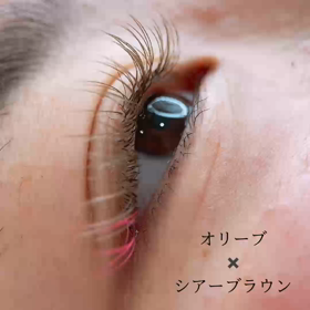 ニュアンスカラーエクステの画像
