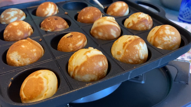 たこ焼き器でベビーカステラ♪の記事動画