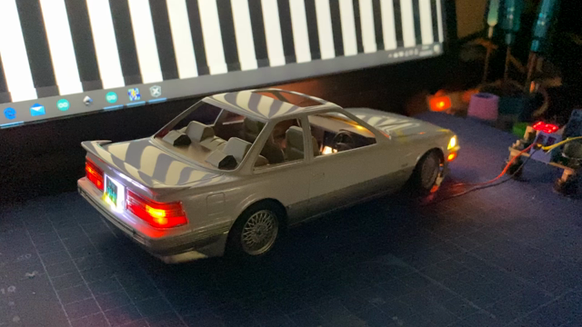 フジミ 1/24 ソアラ 3.0GT Limited MZ21 LED電飾ギミック⑩の記事動画