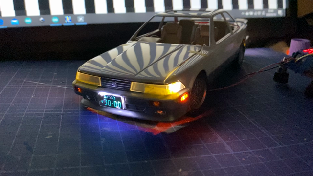 フジミ 1/24 ソアラ 3.0GT Limited MZ21 LED電飾ギミック⑩の記事動画
