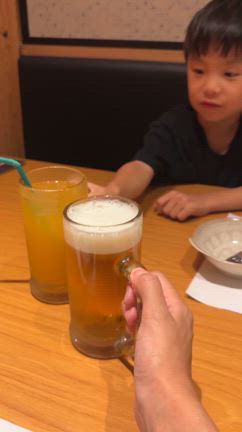 完全個室居酒屋に子連れで！！！の記事動画
